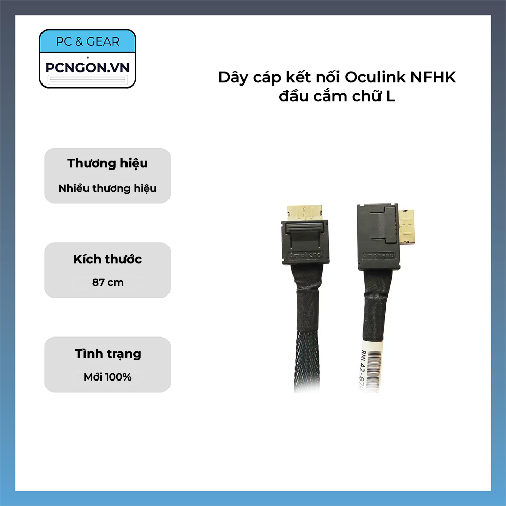 Dây Cáp Kết Nối Oculink Nfhk đầu Cắm Chữ L