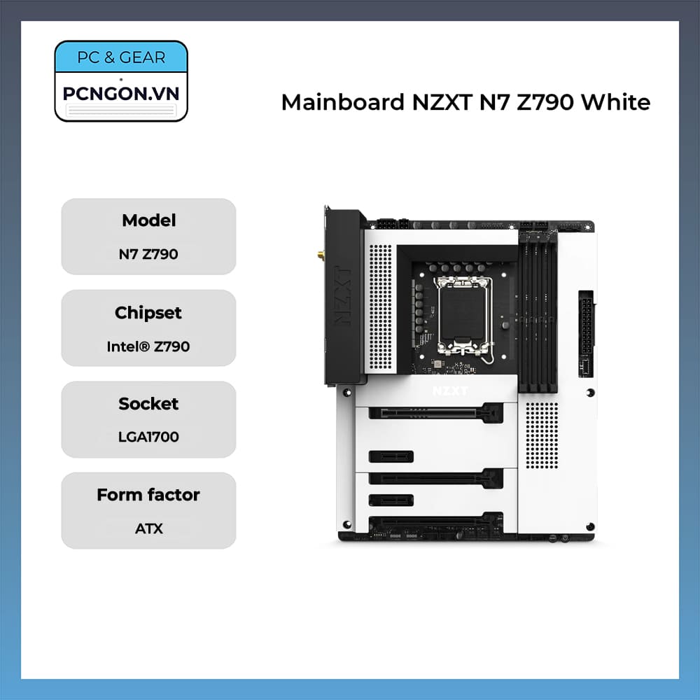 Mainboard NZXT N7 Z790 White
