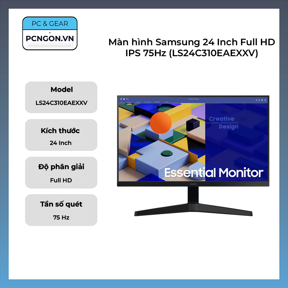 Màn Hình Samsung 24 Inch Full Hd Ips 75hz (ls24c310eaexxv)