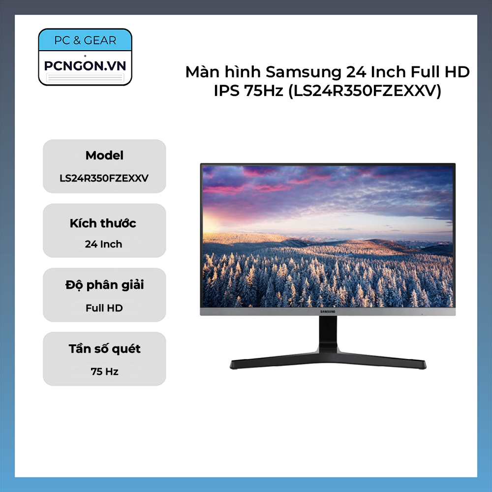 Màn Hình Samsung 24 Inch Full Hd Ips 75hz (ls24r350fzexxv)