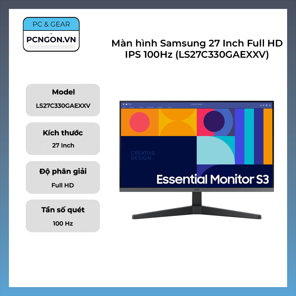 Màn Hình Samsung 27 Inch Full Hd Ips 100hz (ls27c330gaexxv)