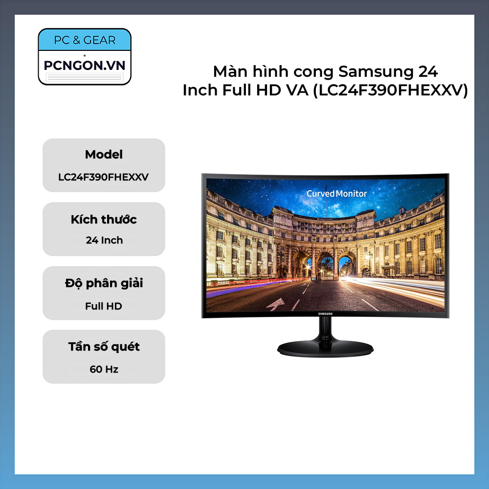 Màn Hình Cong Samsung 24 Inch Full Hd Va (lc24f390fhexxv)
