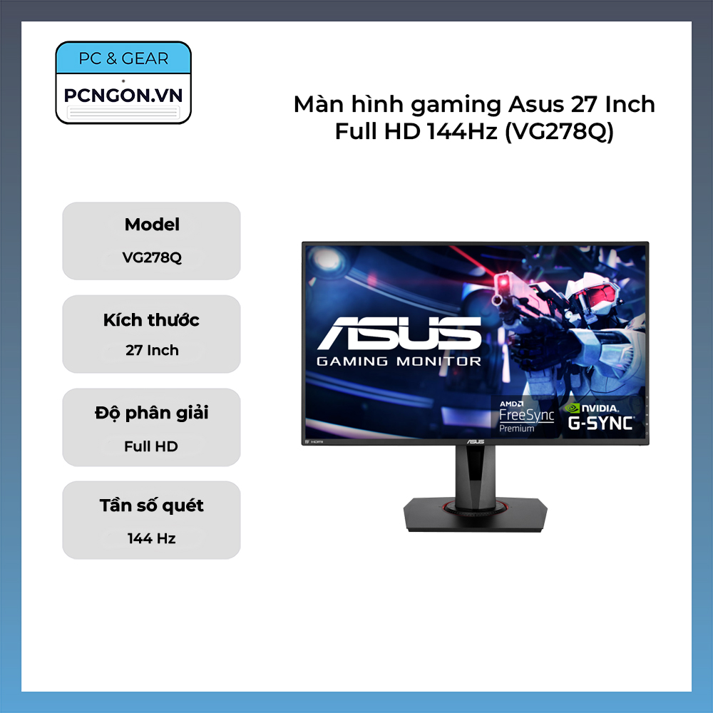 Màn Hình Gaming Asus 27 Inch Full Hd 144hz (vg278q)