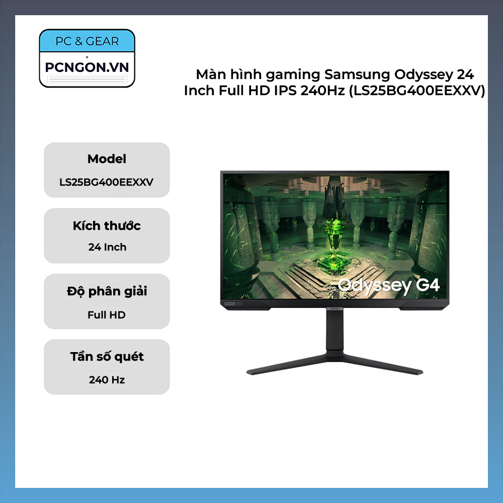 Màn Hình Gaming Samsung Odyssey 24 Inch Full Hd Ips 240hz (ls25bg400eexxv)