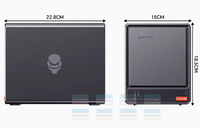 Máy Tính Mini Pc Aoostar Wtr Pro Amd 5825u 4 Bay 88tb Nas (barebone) 1