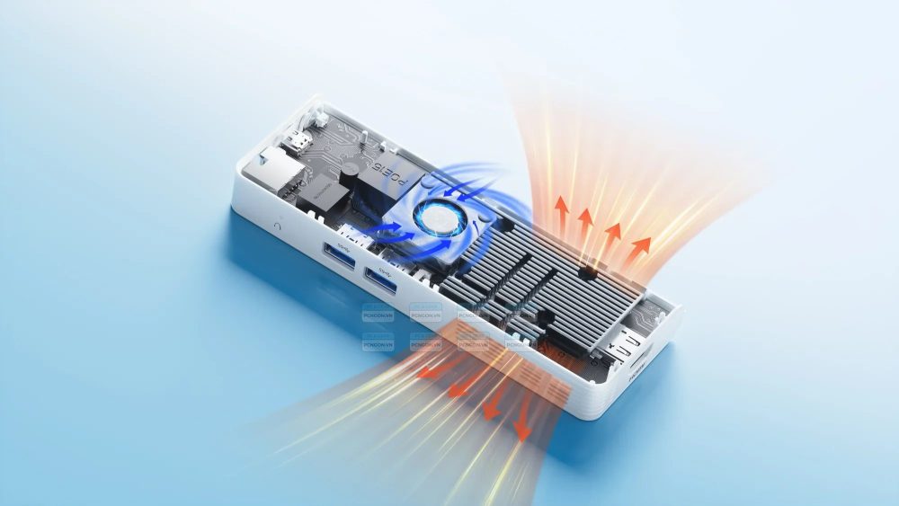 Máy Tính Mini Pc Minisforum S100 Intel N100 (ram 8gb, Ssd 256gb) 2