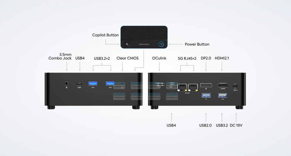 Máy Tính Mini Pc Minisforum Uh125 Pro Ai Pc (barebone) 4