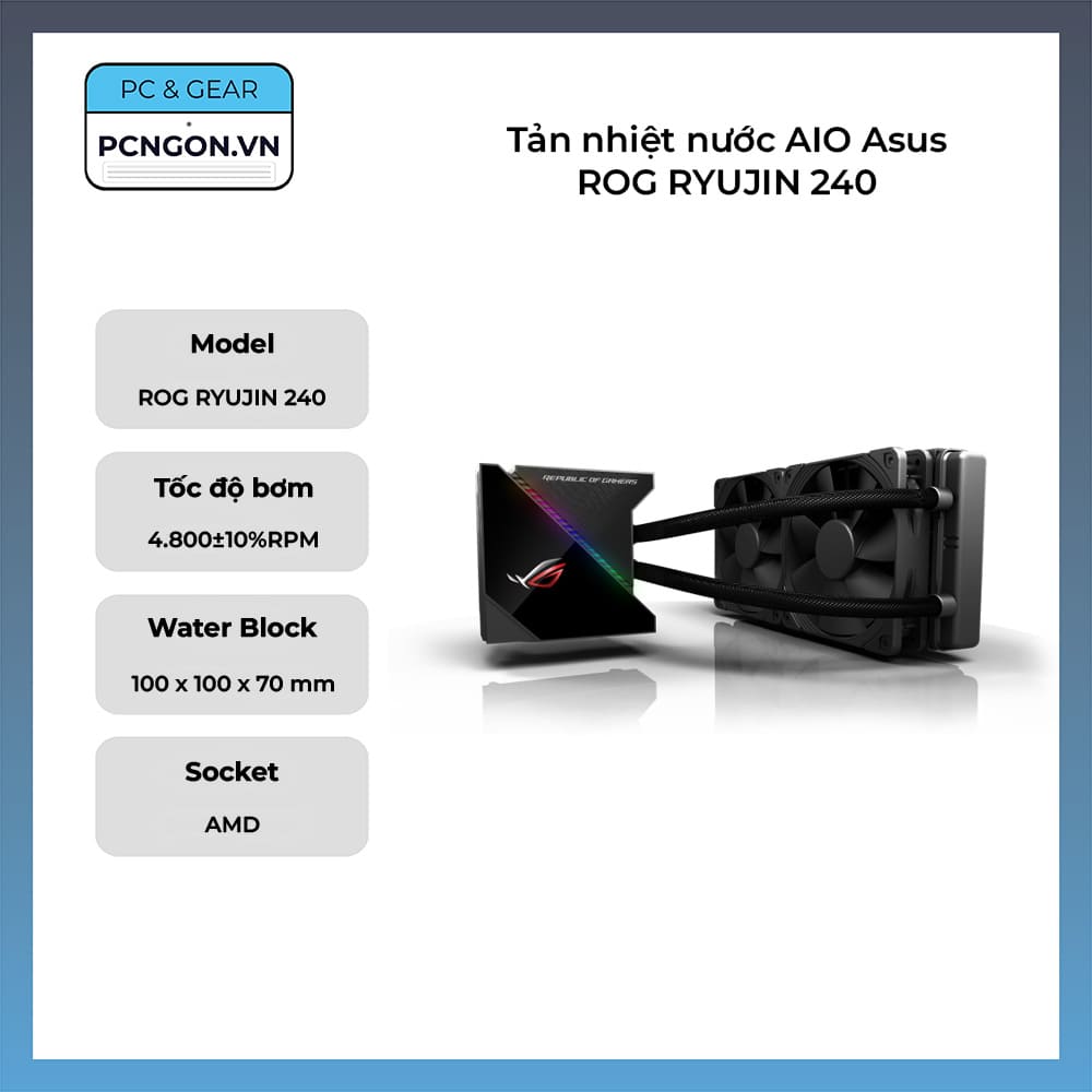 Tản nhiệt nước AIO Asus ROG RYUJIN 240