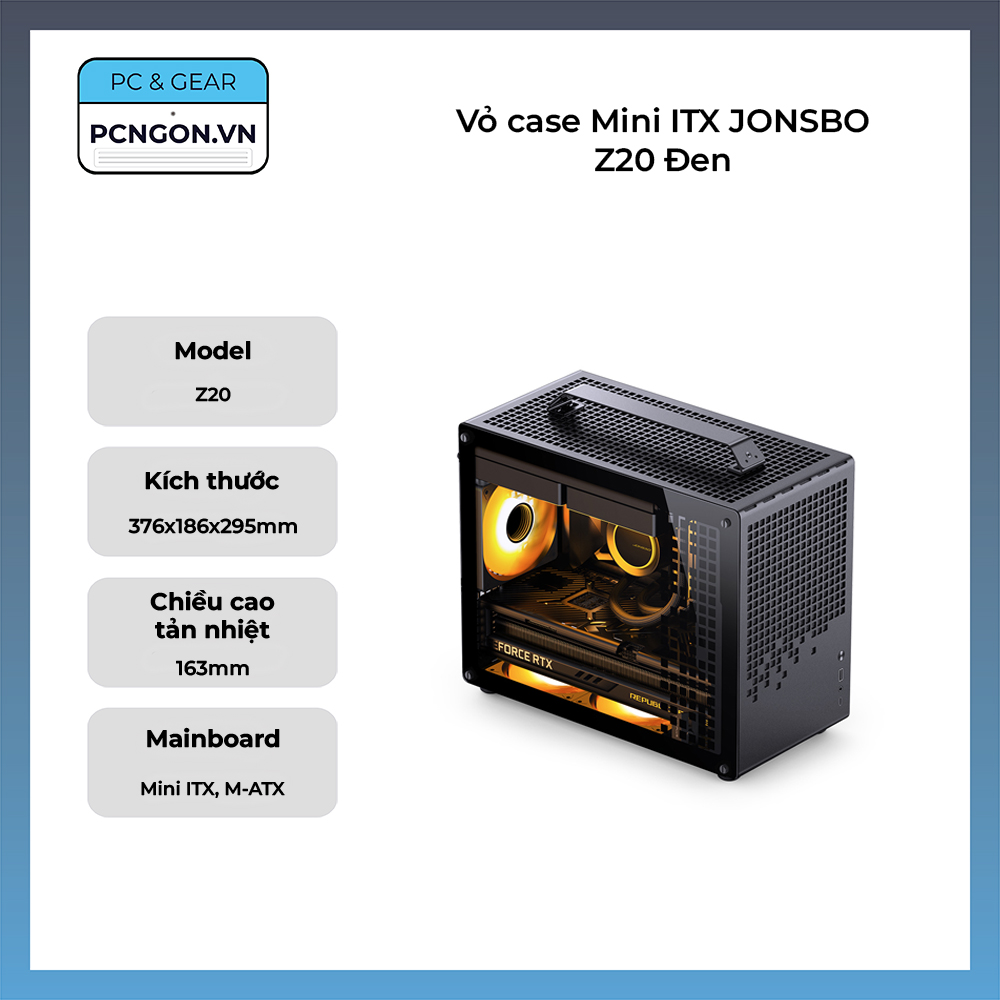 Vỏ Case Mini Itx Jonsbo Z20 Đen