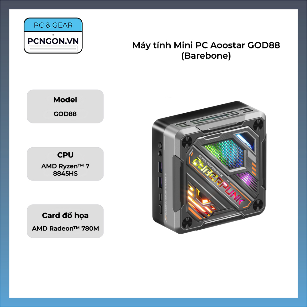 Máy Tính Mini Pc Aoostar God88 (barebone)