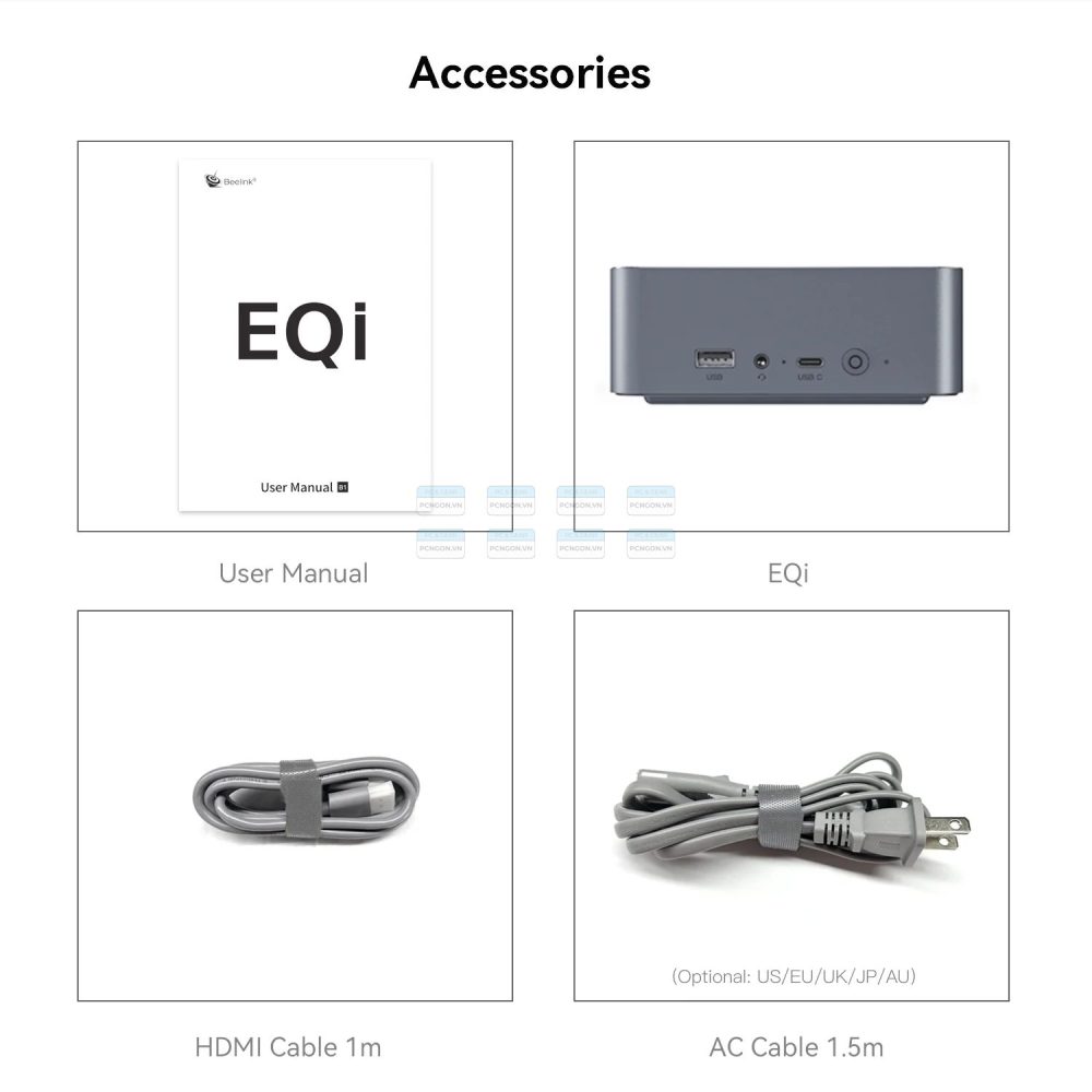 Máy Tính Mini Pc Beelink Eqi12 Intel I5 12450h(ram 24gb, Ssd 0gb) 12