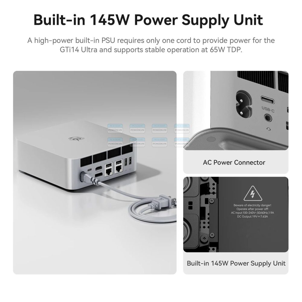 Máy Tính Mini Pc Beelink Gti14 Ultra 185h Ai Pc (ram 32gb, Ssd 1tb) 6
