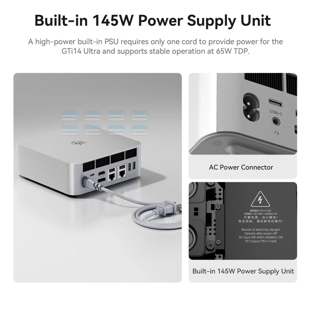 Máy Tính Mini Pc Beelink Gti14 Ultra 7 155h Ai Pc (ram 32gb, Ssd 1tb) 8