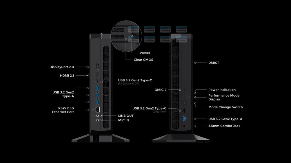 Máy Tính Mini Pc Minisforum Atomman G7 Pt (barebone) 2