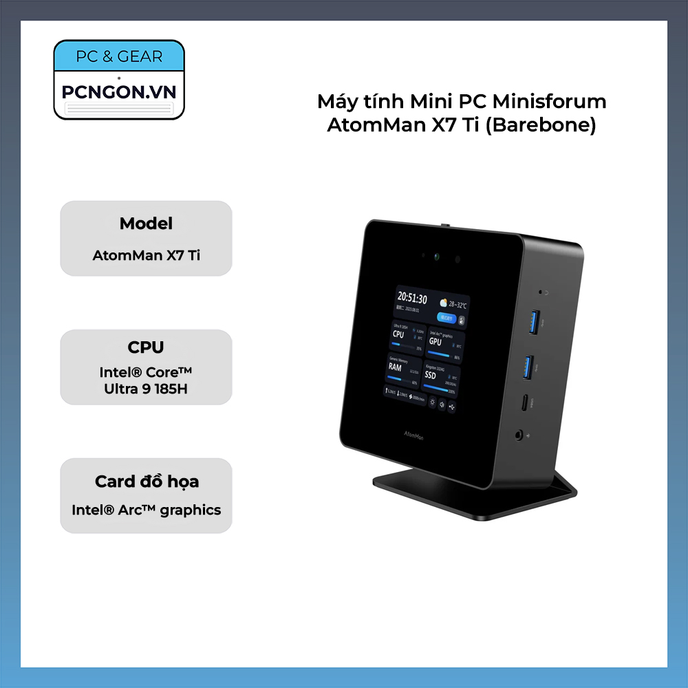 Máy Tính Mini Pc Minisforum Atomman X7 Ti (barebone)