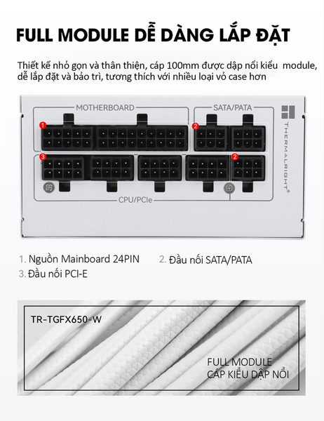 Nguồn Sfx Thermalright Tr-sgfx650 650w White 4