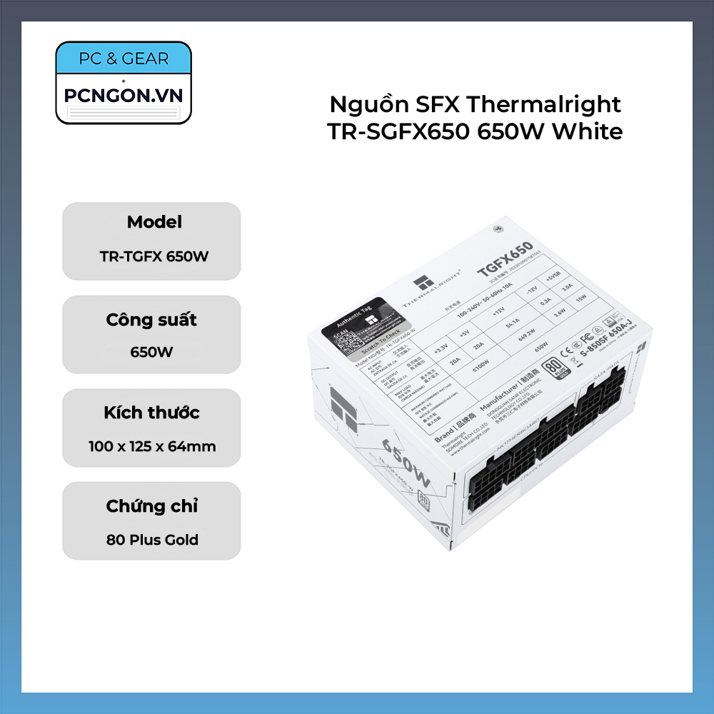 Nguồn Sfx Thermalright Tr-sgfx650 650w White