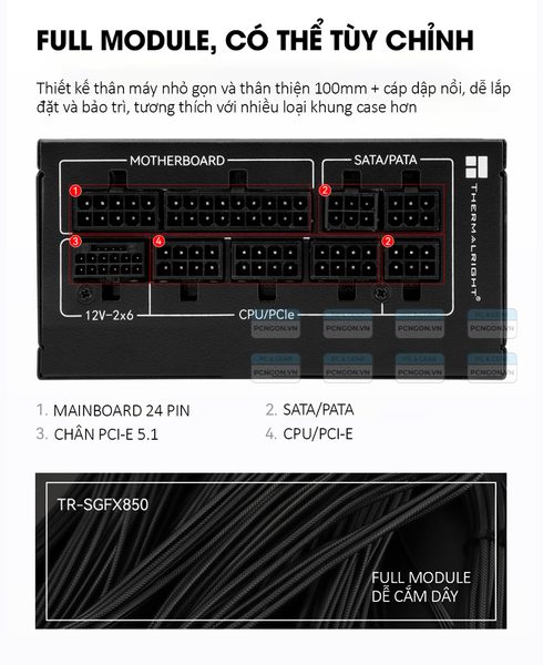 Nguồn Sfx Thermalright Tr-sgfx850 850w 4