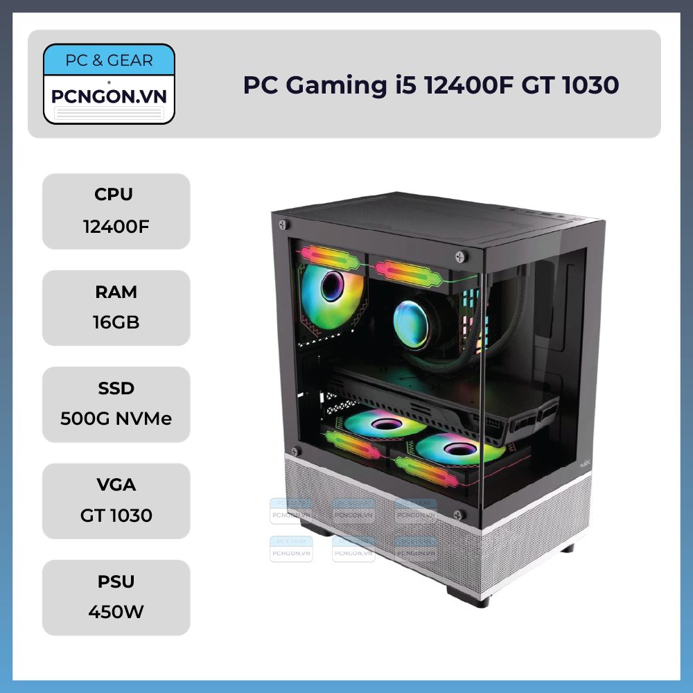 Pc Gaming I5 12400f Gt 1030