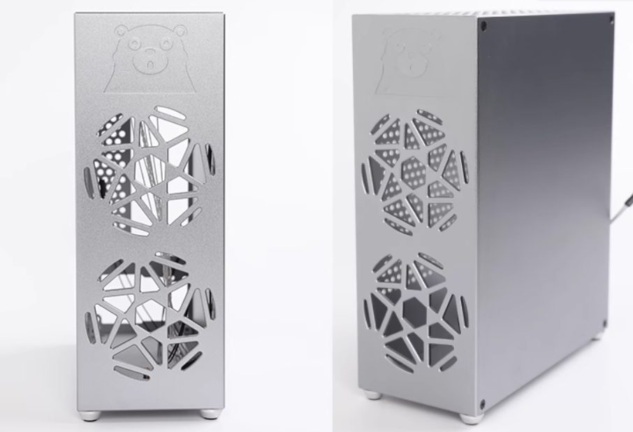 Vỏ Case Máy Tính Mini Itx Bug A1 - Bạc (tay Cầm Da) 4