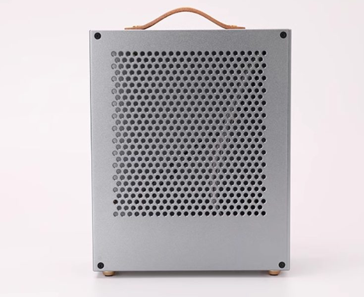 Vỏ Case Máy Tính Mini Itx Bug A1 - Bạc (tay Cầm Da) 5