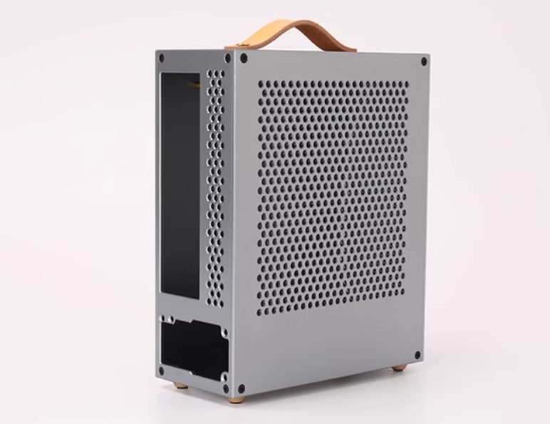 Vỏ Case Máy Tính Mini Itx Bug A1 - Bạc (tay Cầm Da) 7