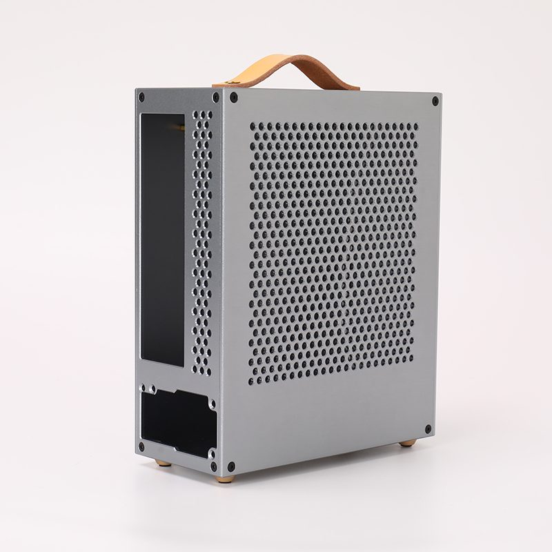 Vỏ Case Máy Tính Mini Itx Bug A1 - Bạc (tay Cầm Da) 8
