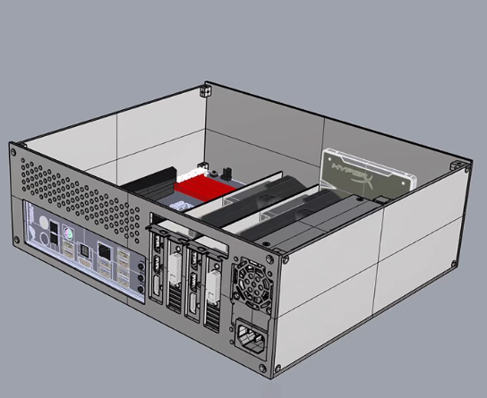 Vỏ Case Máy Tính Mini Itx Bug C1 4