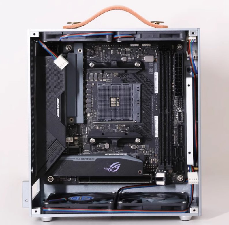 Vỏ Case Máy Tính Mini Itx Bug D1 Dc-atx - Bạc 1