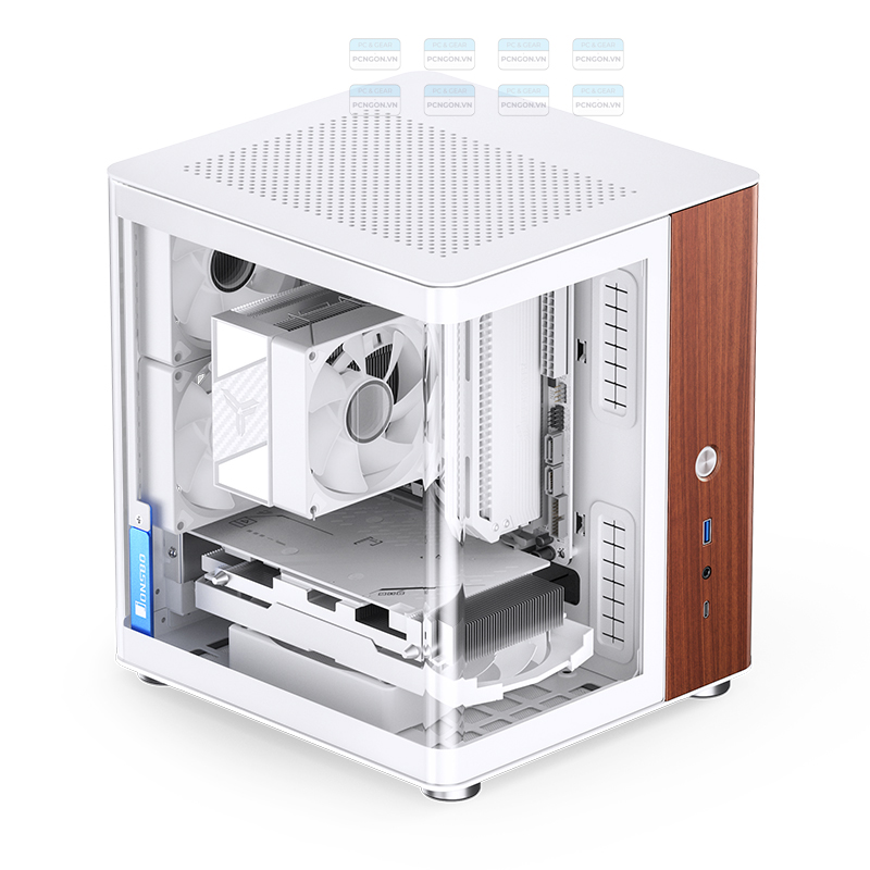 Vỏ Case Máy Tính Mini Itx Jonsbo Tk0 White 3