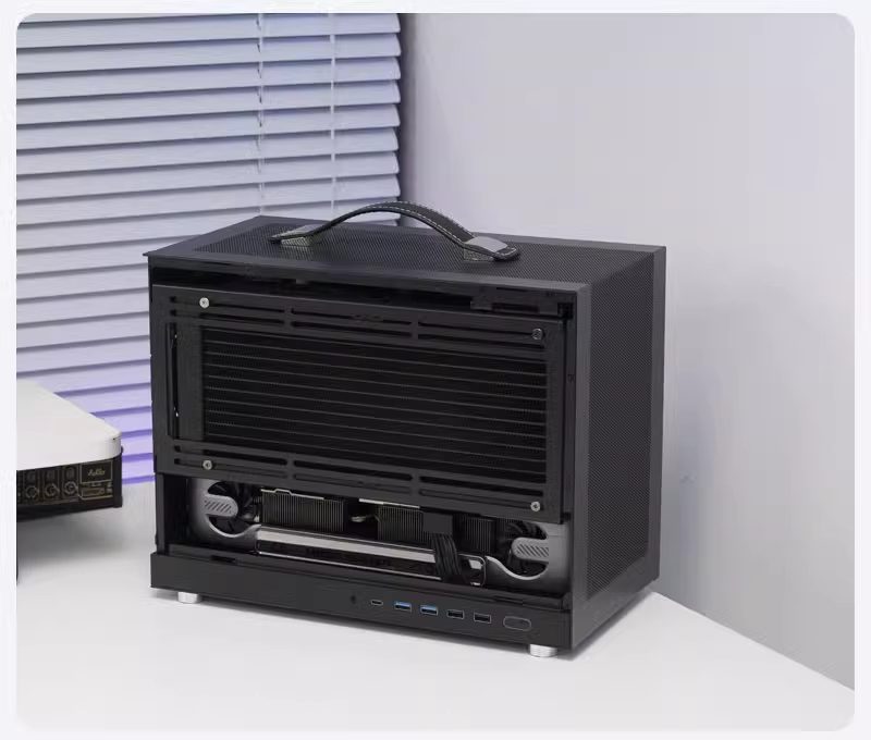 Vỏ Case Máy Tính Mini Itx Shiny Snake G300 - Đen 4
