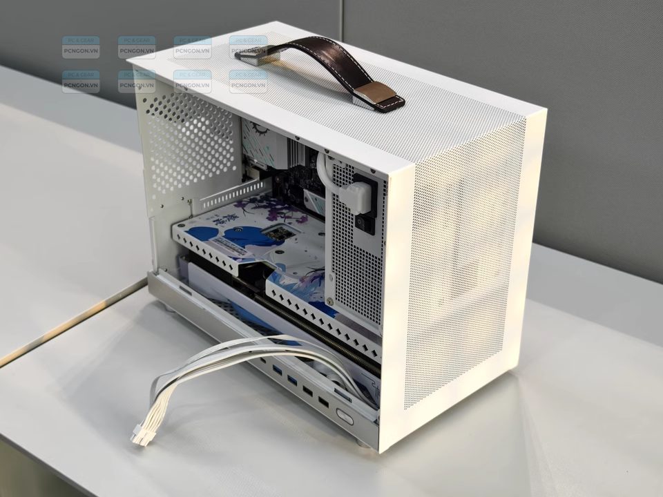 Vỏ Case Máy Tính Mini Itx Shiny Snake G300 - Trắng 2
