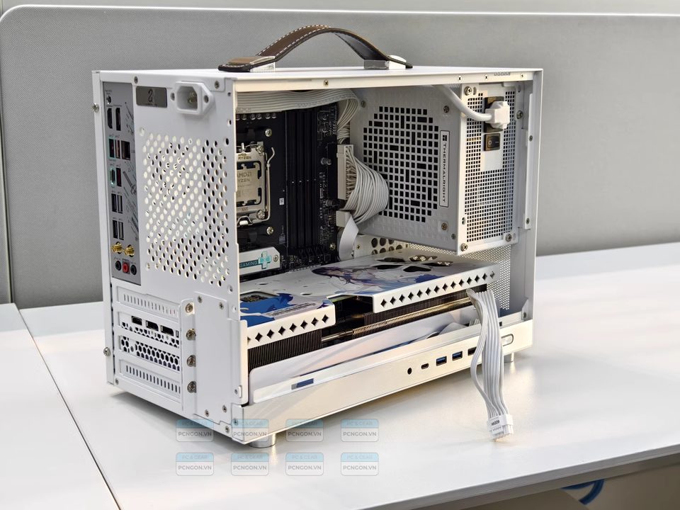Vỏ Case Máy Tính Mini Itx Shiny Snake G300 - Trắng 3