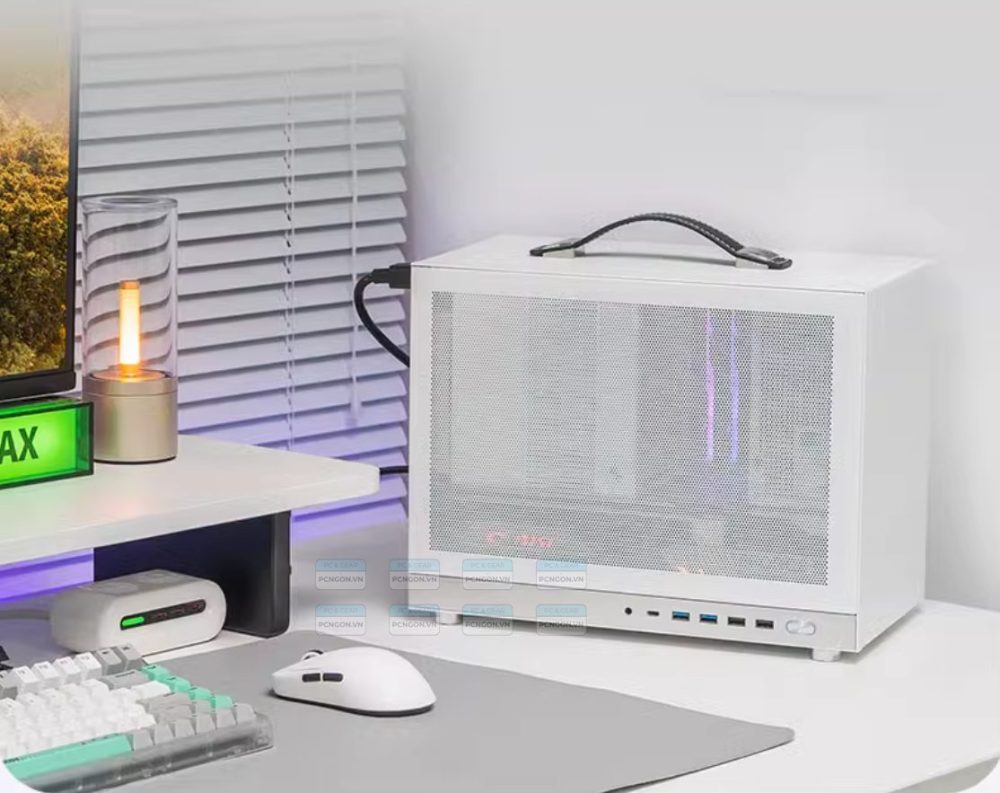 Vỏ Case Máy Tính Mini Itx Shiny Snake G300 - Trắng 4