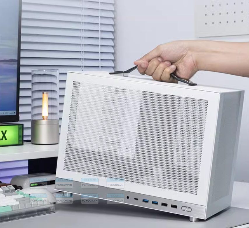 Vỏ Case Máy Tính Mini Itx Shiny Snake G300 - Trắng 5