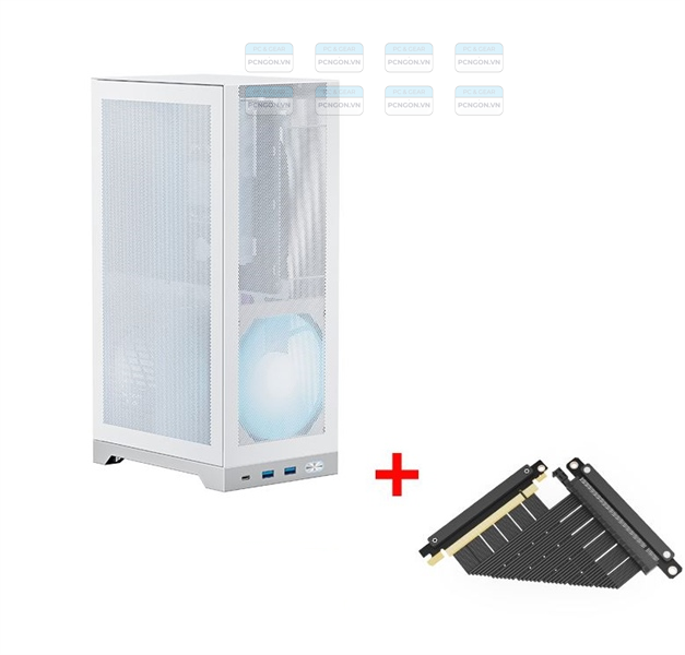 Vỏ Case Máy Tính Mini Itx Shiny Snake L300 Trắng (kèm Riser 4.0) 10