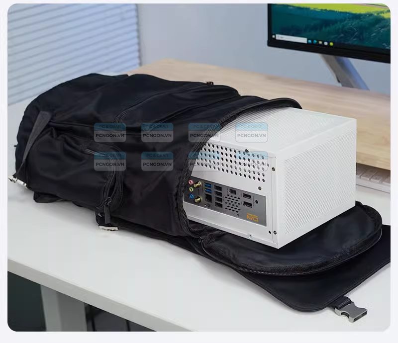 Vỏ Case Máy Tính Mini Itx Shiny Snake L300 Trắng (kèm Riser 4.0) 2