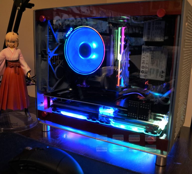 Vỏ Case Máy Tính Mini Itx Sunmilo C01s - Bạc 11
