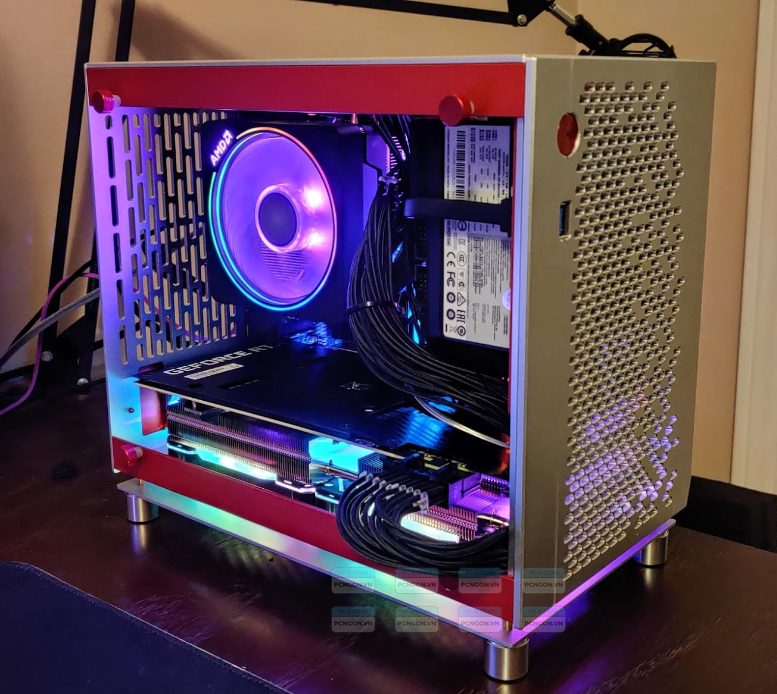 Vỏ Case Máy Tính Mini Itx Sunmilo C01s - Bạc 7