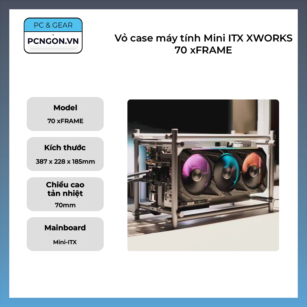 Vỏ Case Máy Tính Mini Itx Xworks 70 Xframe