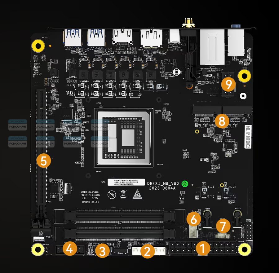 Mainboard Mini Itx Minisforum Bd790i Amd Ryzen 9 7945hx 5