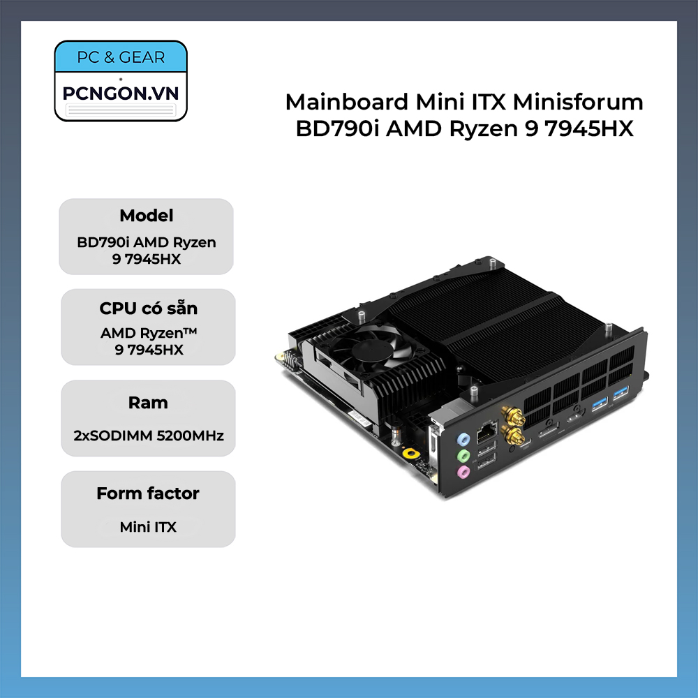 Mainboard Mini Itx Minisforum Bd790i Amd Ryzen 9 7945hx
