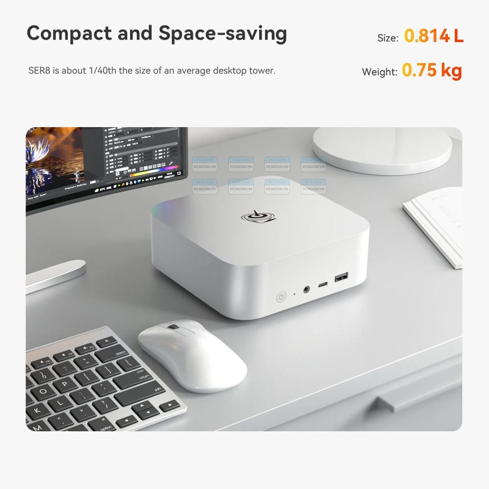 Máy Tính Mini Pc Beelink Ser8 8745hs (barebone) 13