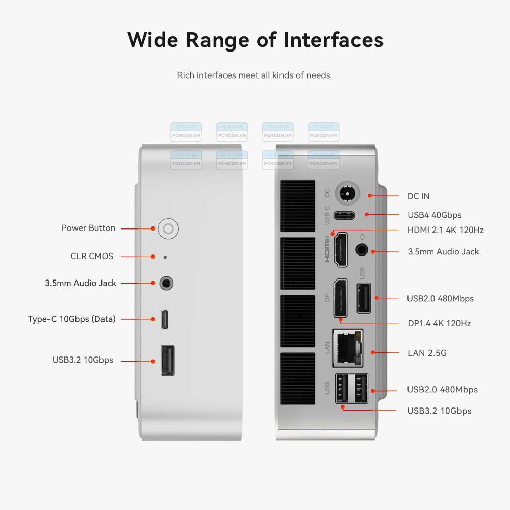 Máy Tính Mini Pc Beelink Ser8 8745hs (barebone) 17