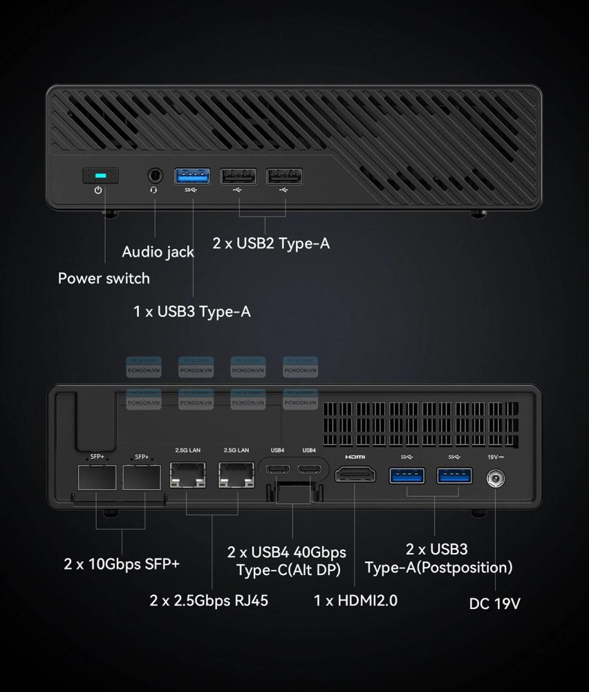 Máy Tính Mini Pc Minisforum Mini Work Station Ms-01 I9 12900h (barebone) 10