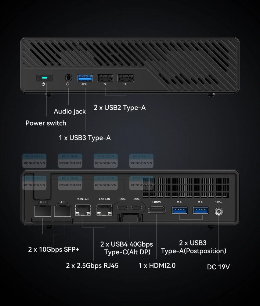 Máy Tính Mini Pc Minisforum Mini Work Station Ms-01 I9 13900h (barebone) 11