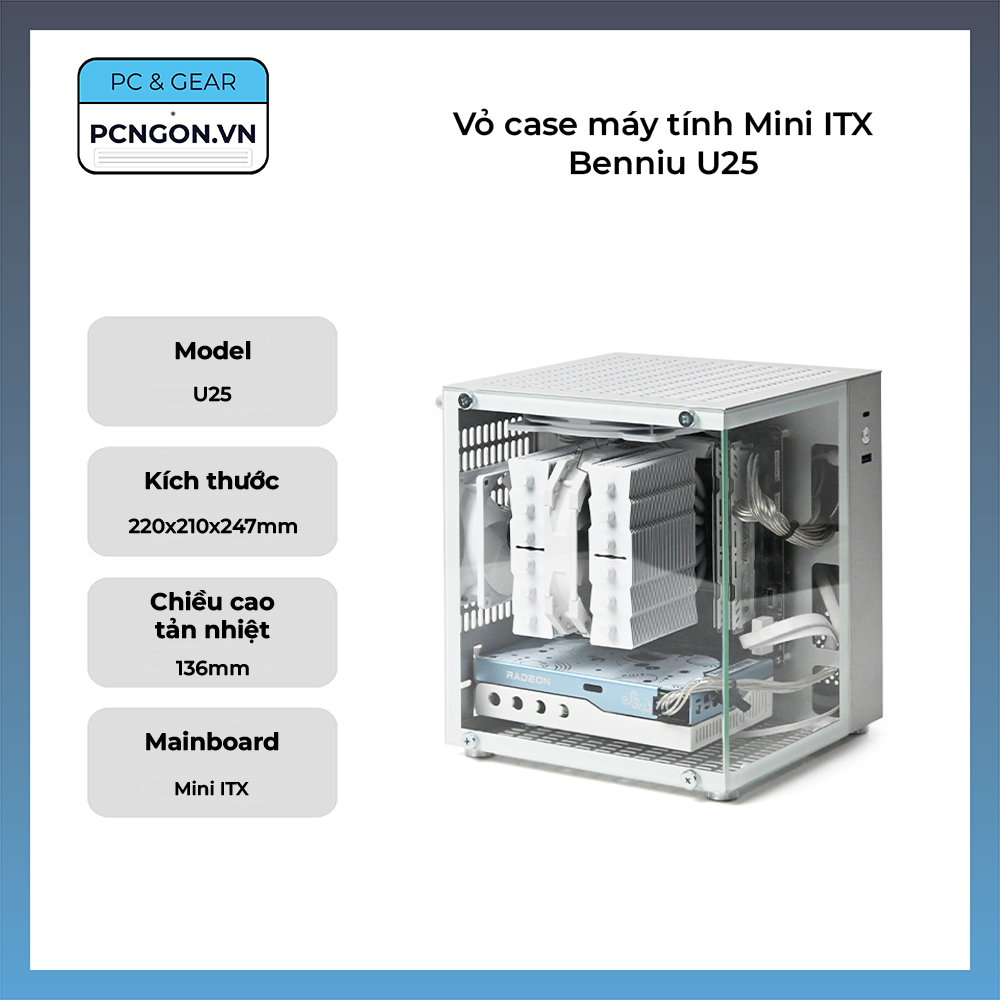 Vỏ Case Máy Tính Mini Itx Benniu U25
