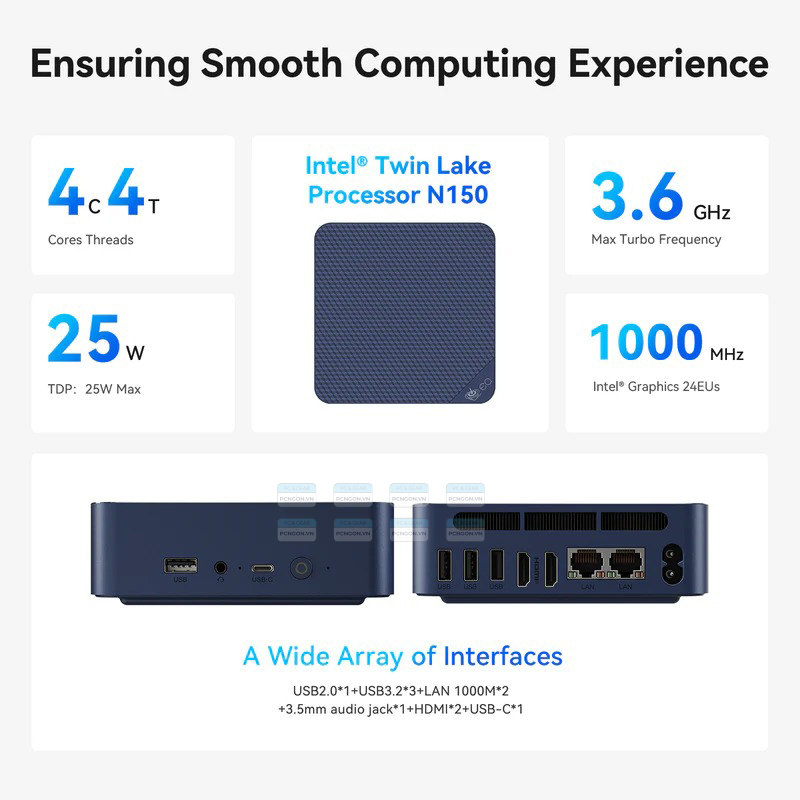 Máy Tính Mini Pc Beelink Eq14 Intel Twin Lake N150 (barebone) 10