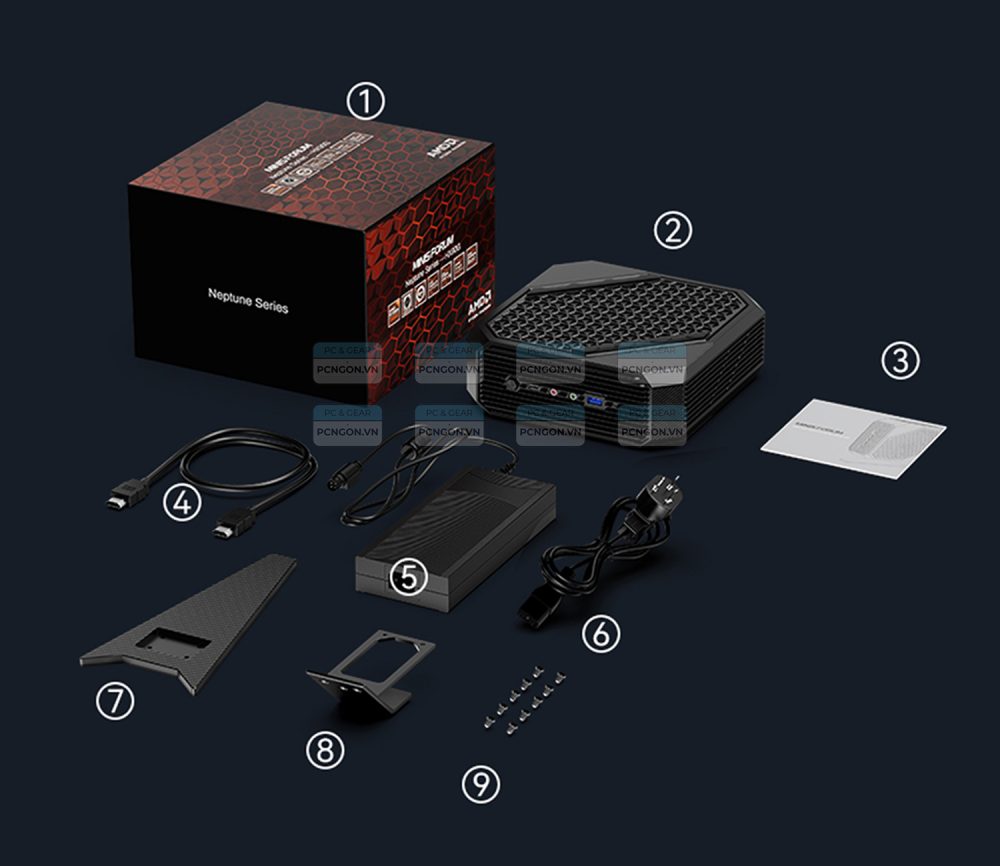 Máy Tính Mini Pc Minisforum Hx100g (barebone) 6