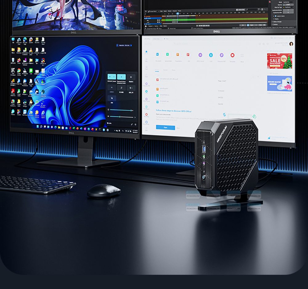 Máy Tính Mini Pc Minisforum Hx100g (barebone) 7